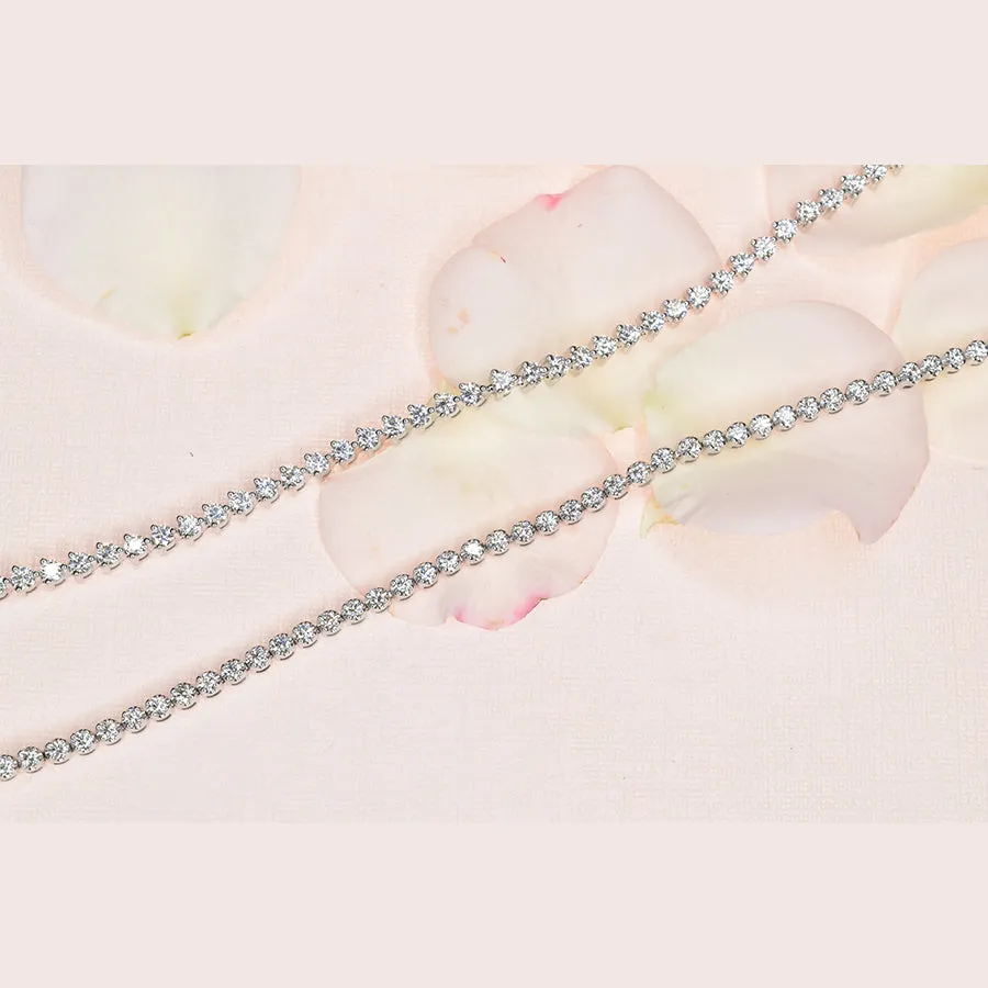 Embrace Tennis Bracelet with 1.8mm Diamonds