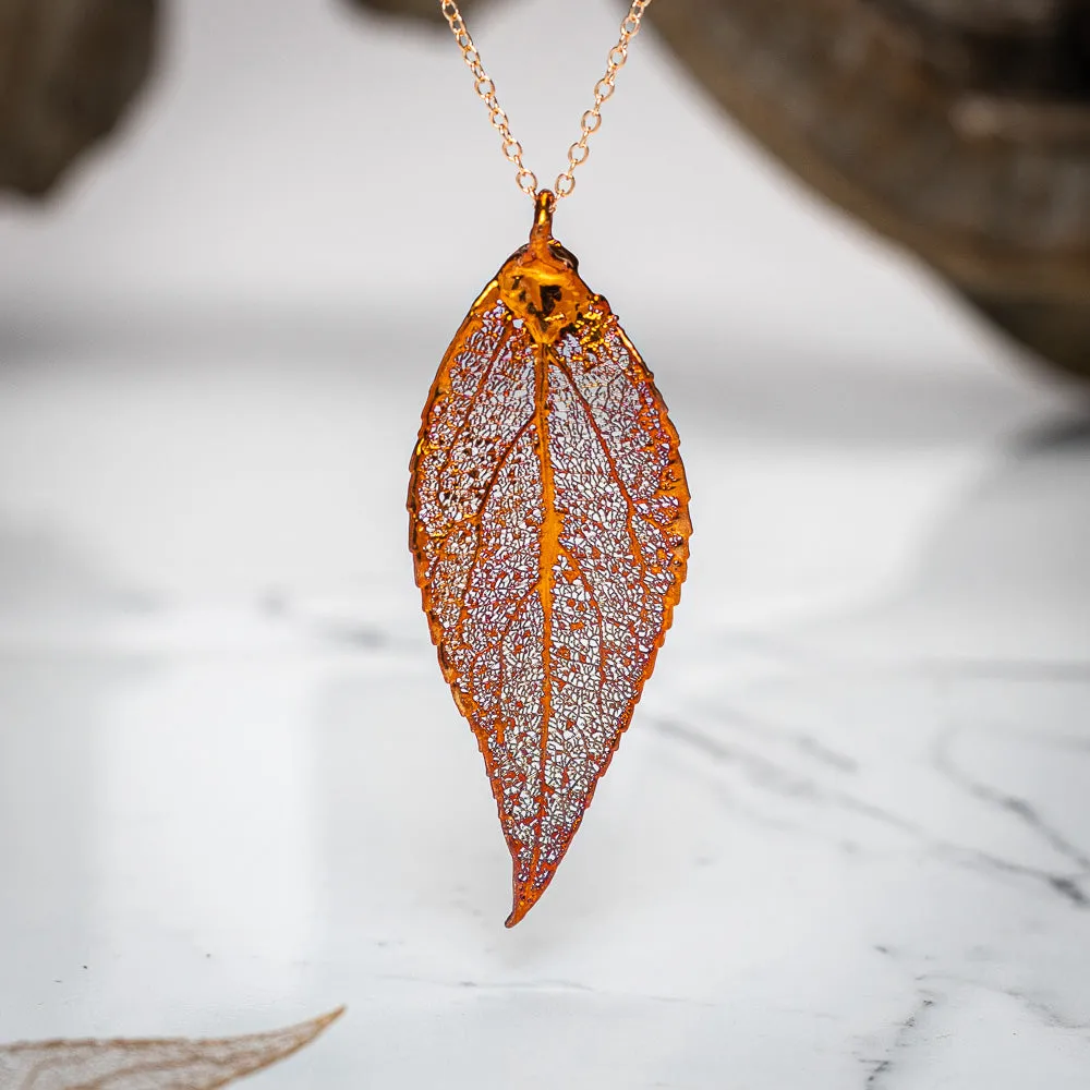 Eucalyptus Leaf - Copper Pendant