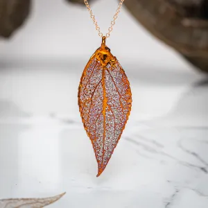 Eucalyptus Leaf - Copper Pendant