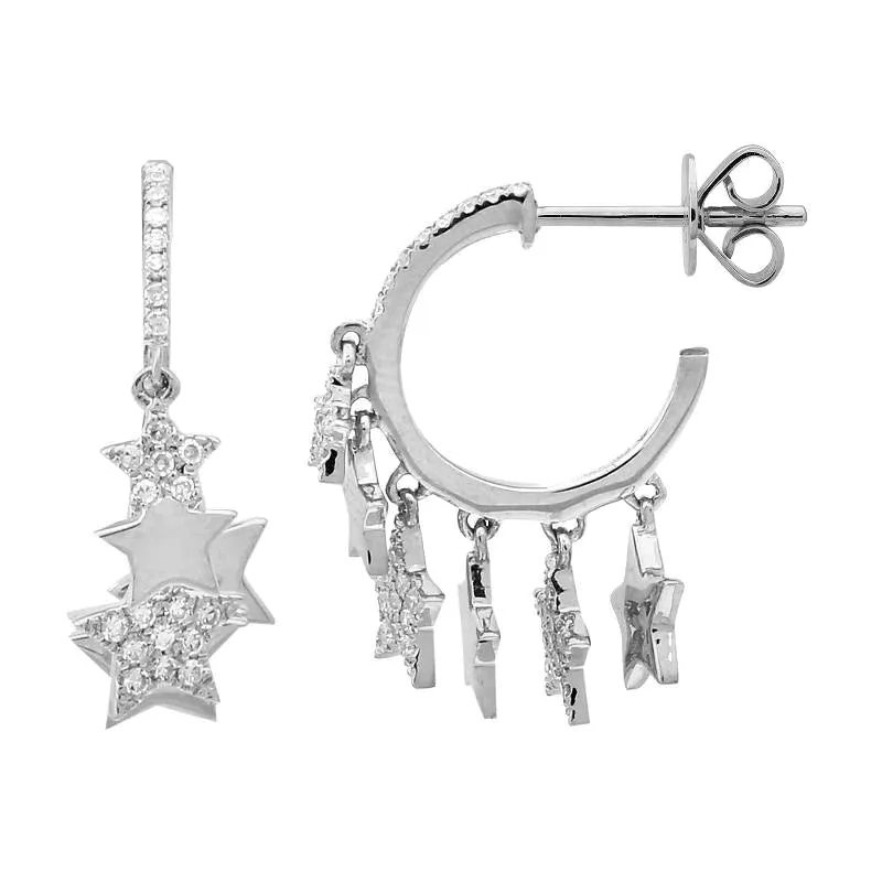 Everyday Star Huggie Stud Earrings