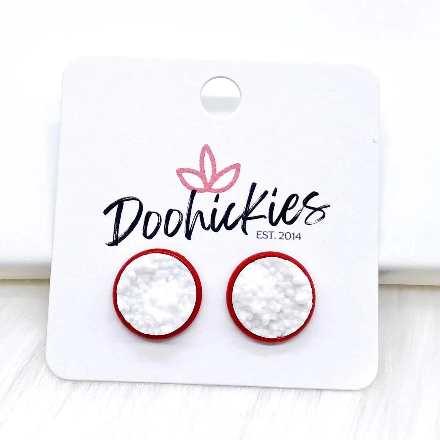 Everyday Studs in Red Settings