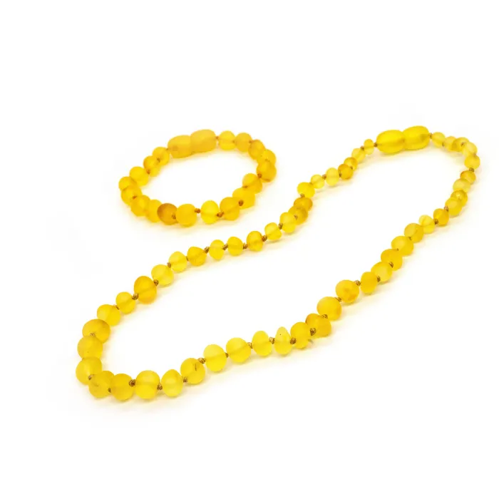 Fast RELIEF for Teething Baby NATURALLY 100% Baltic Amber! Raw Lemon