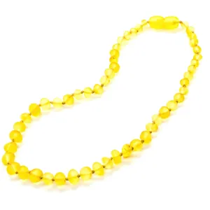 Fast RELIEF for Teething Baby NATURALLY 100% Baltic Amber! Raw Lemon