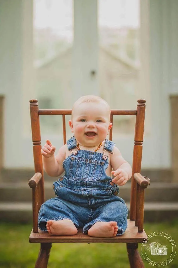Fast RELIEF for Teething Baby NATURALLY 100% Baltic Amber! Raw Lemon