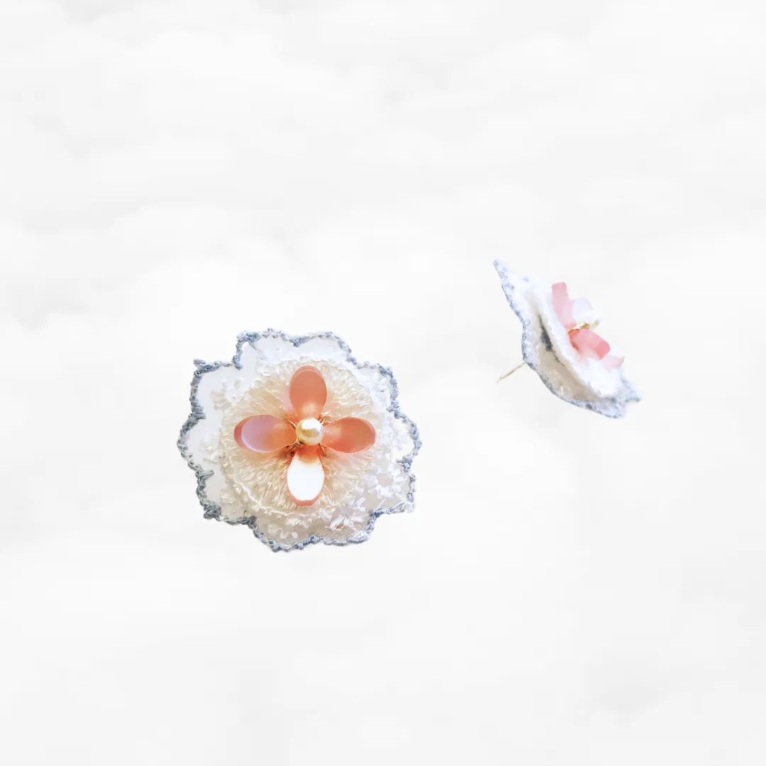 Flower Lace Studs