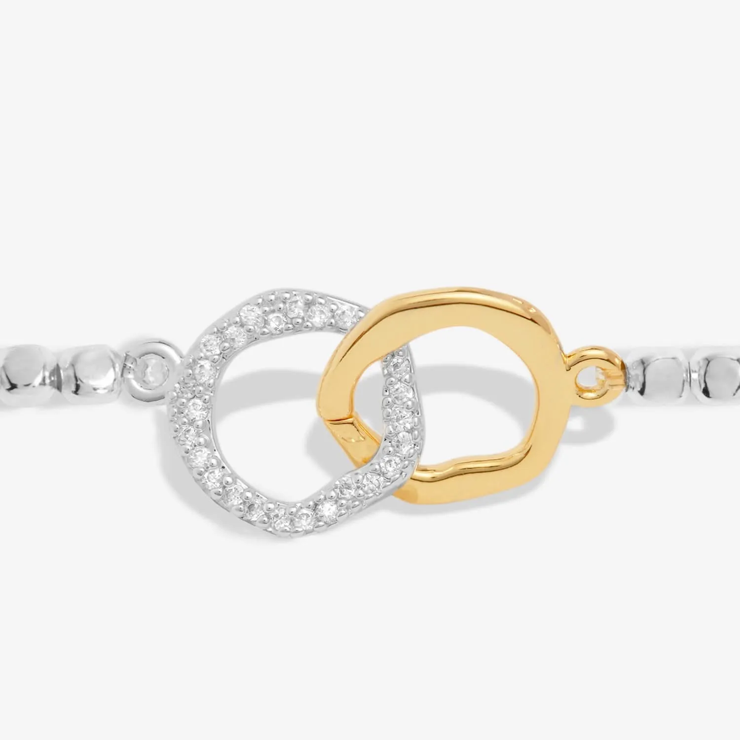Forever Yours Forever My Soul Sister Silver Gold Plated Bracelet 7480
