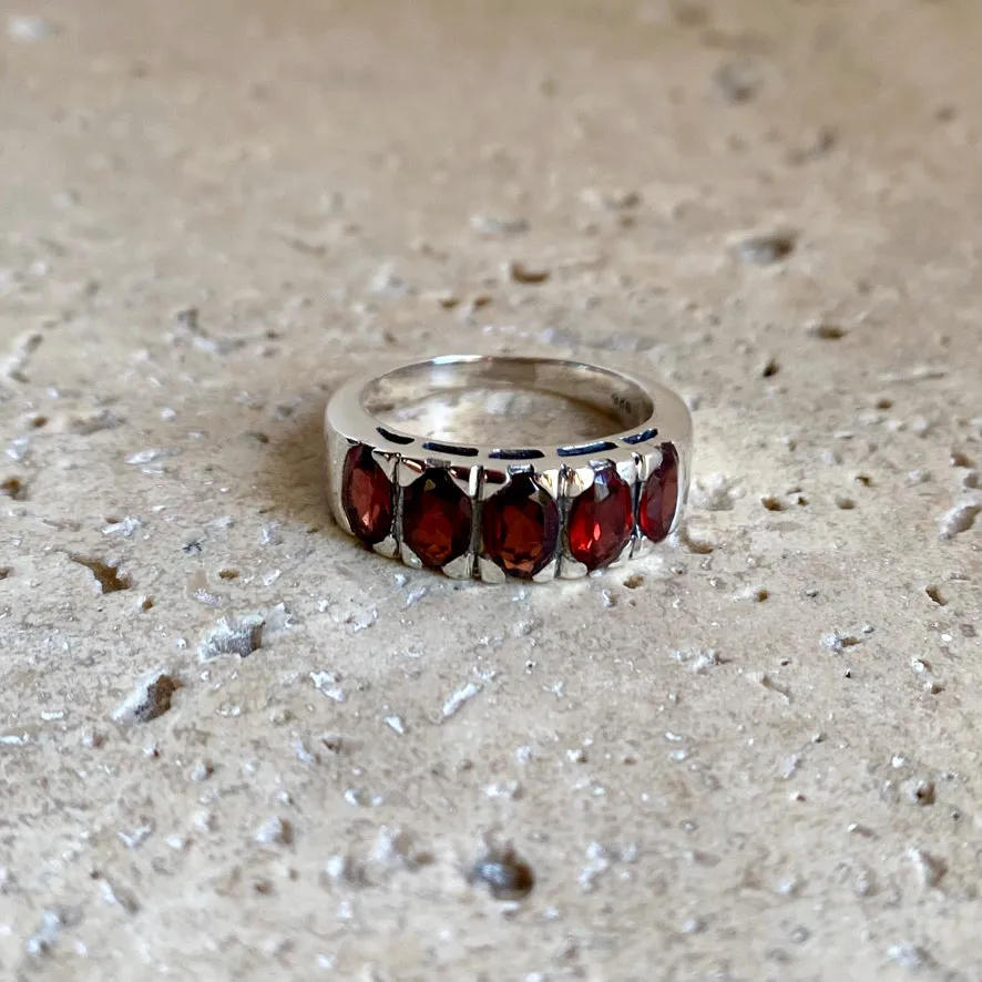 Garnet Ring - Eternity