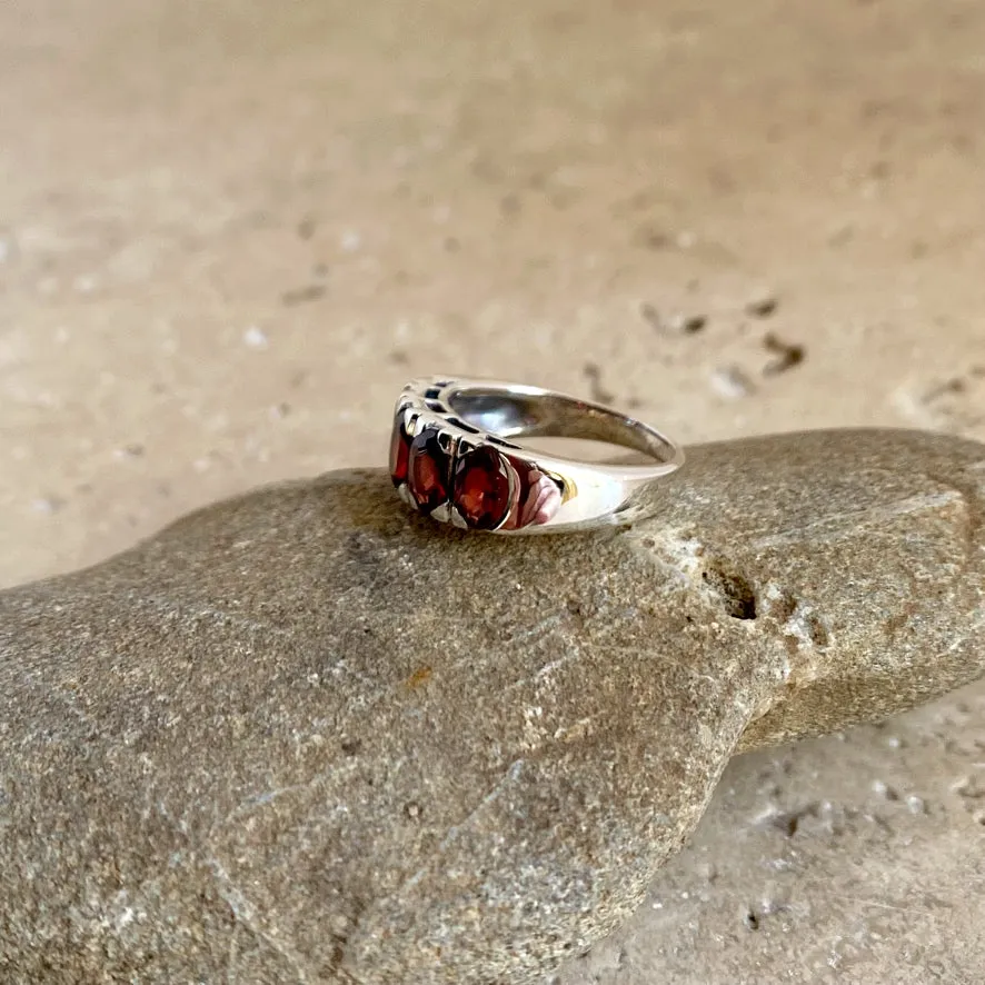 Garnet Ring - Eternity