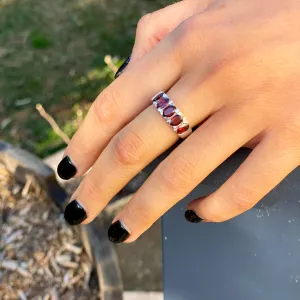 Garnet Ring - Eternity