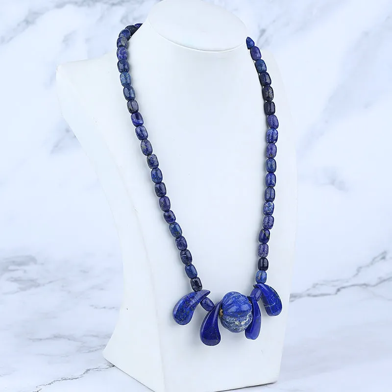 Gemstone Necklaces, Lapis lazuil  Necklaces,50cm,87g
