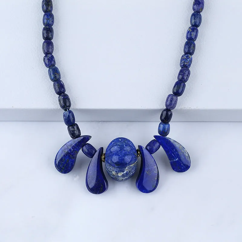 Gemstone Necklaces, Lapis lazuil  Necklaces,50cm,87g