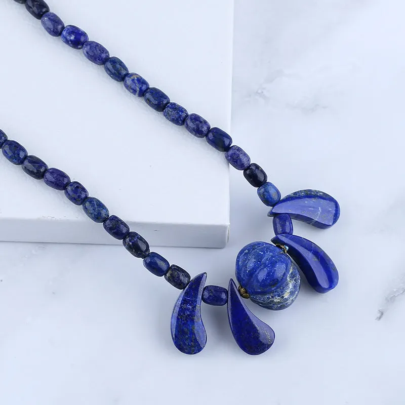 Gemstone Necklaces, Lapis lazuil  Necklaces,50cm,87g