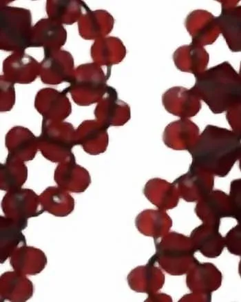 Giuliana Crystal Chandilier Earrings in Merlot | Merlot