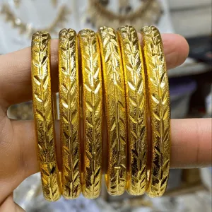 Gleaming Gold Kada Set | Adjustable