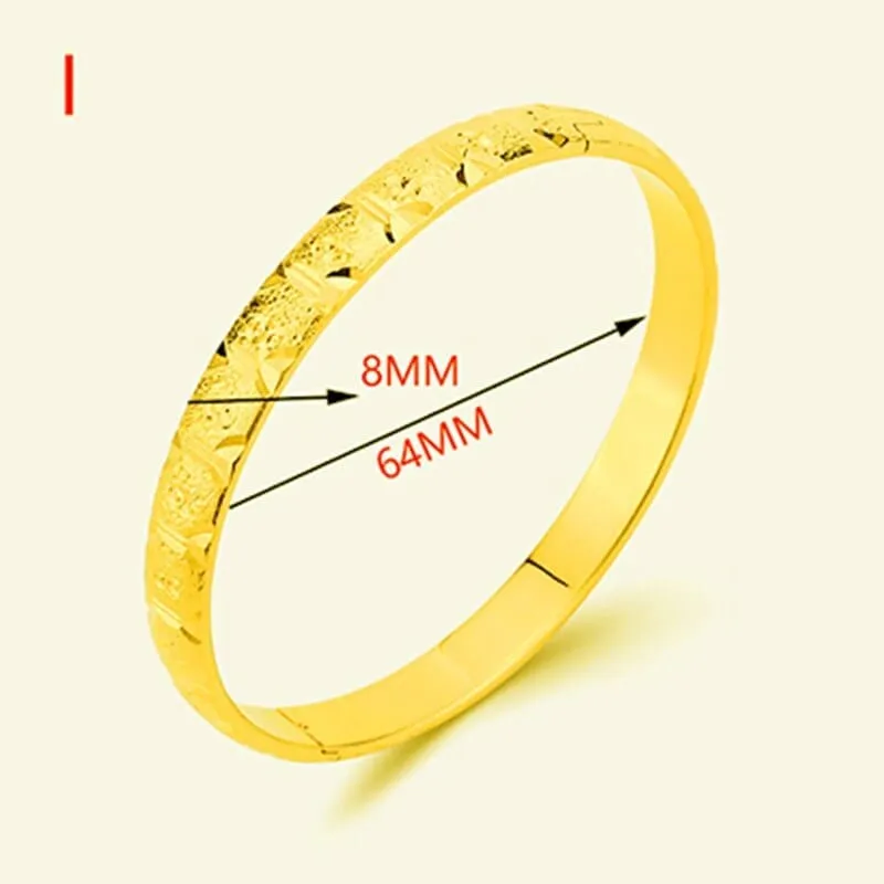 Gold Color Ethiopian Bangles for Women
