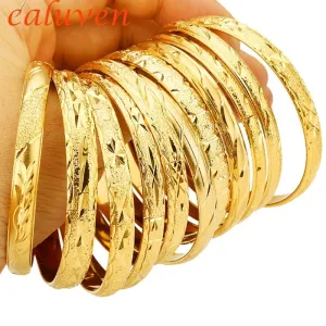 Gold Color Ethiopian Bangles for Women