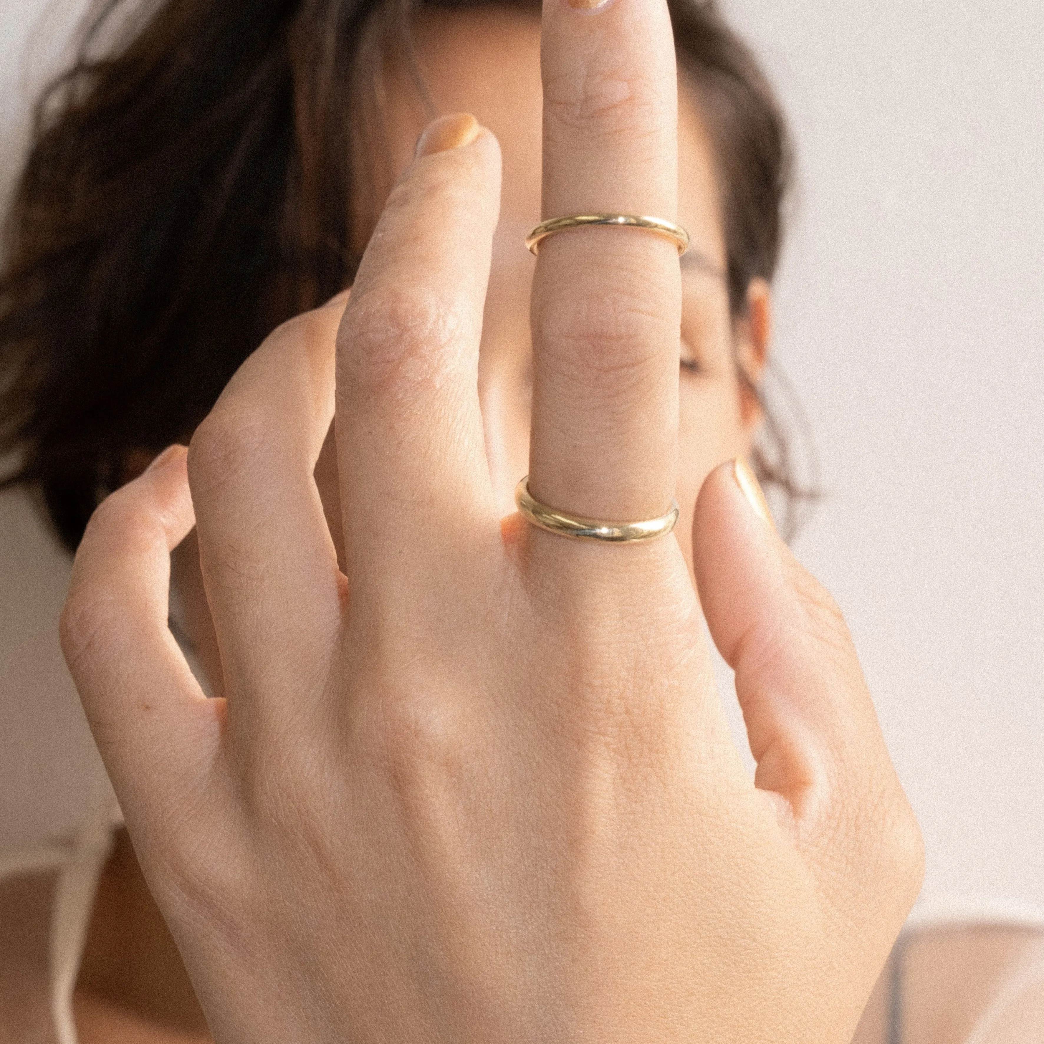 Gold Half Round Band