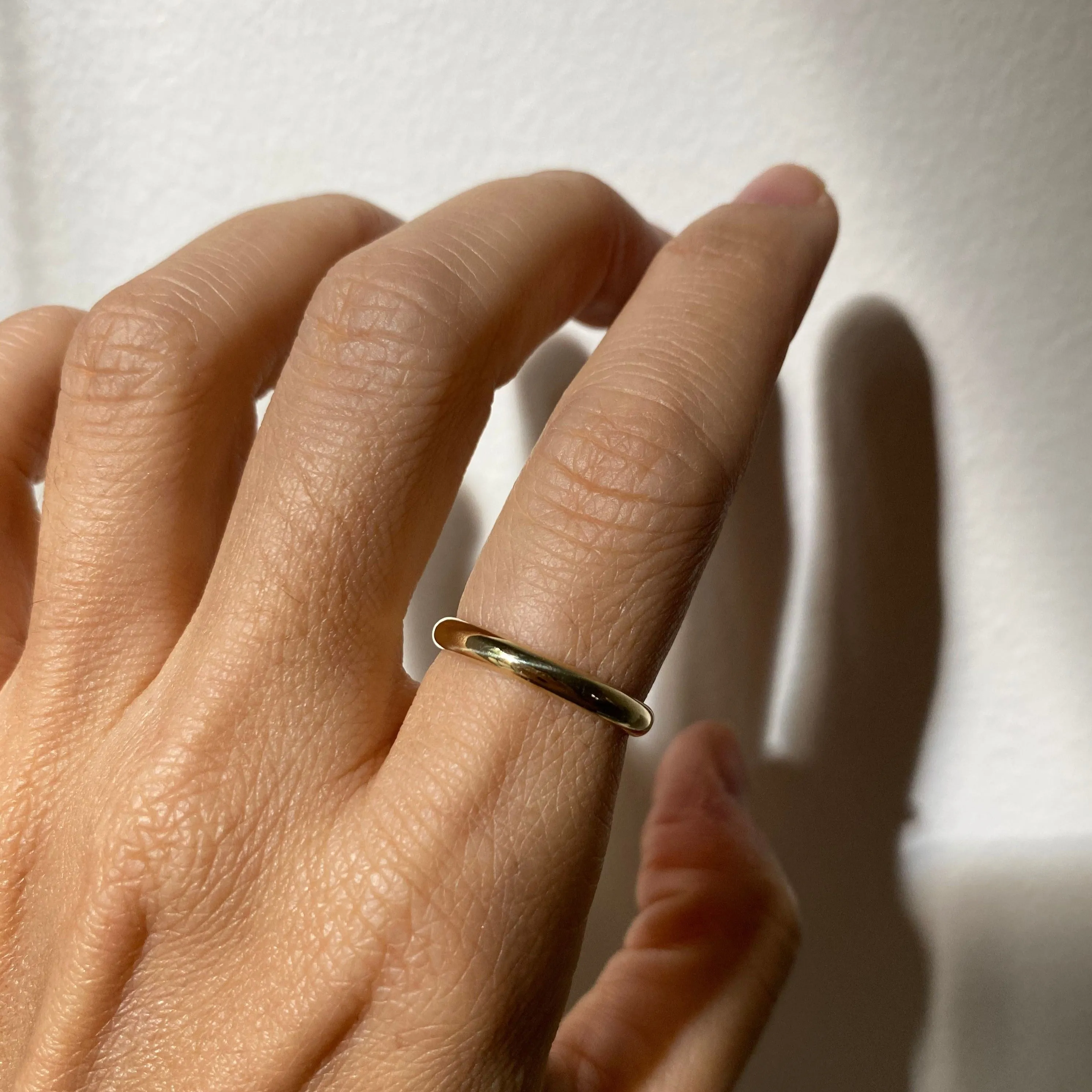 Gold Half Round Band