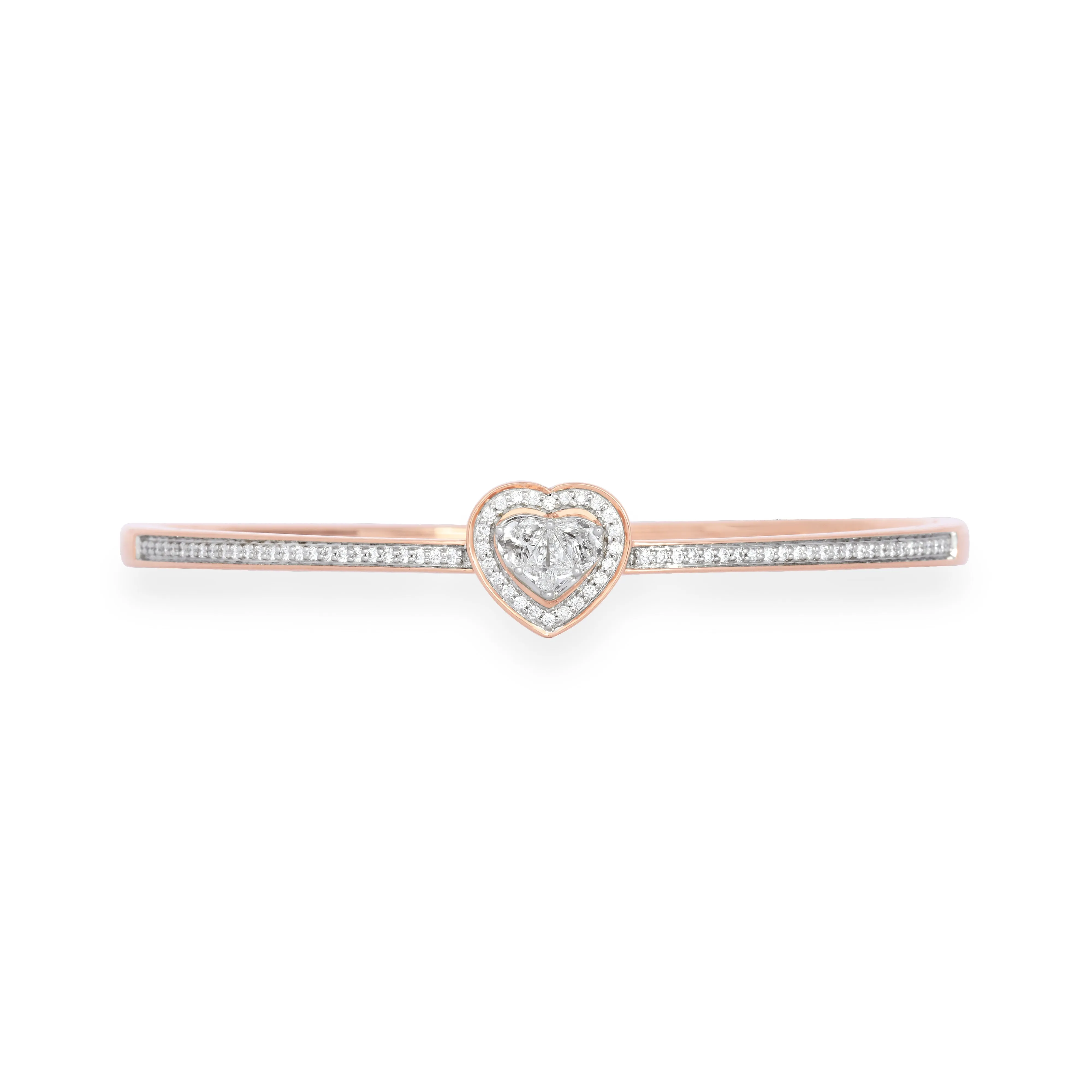 Heart Core Diamond Bangle