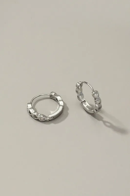 Heart Shape Hoop Earrings