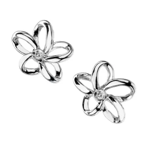 Hot Diamonds Plumeria Sterling Silver Earrings