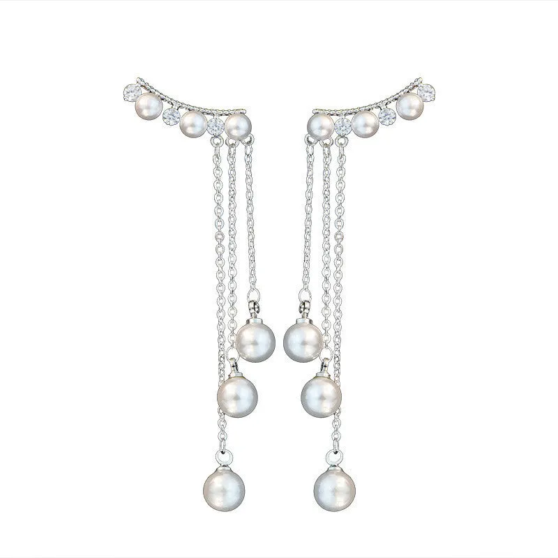 Hyperbole Temperament  Elegant Long Drop Earrings
