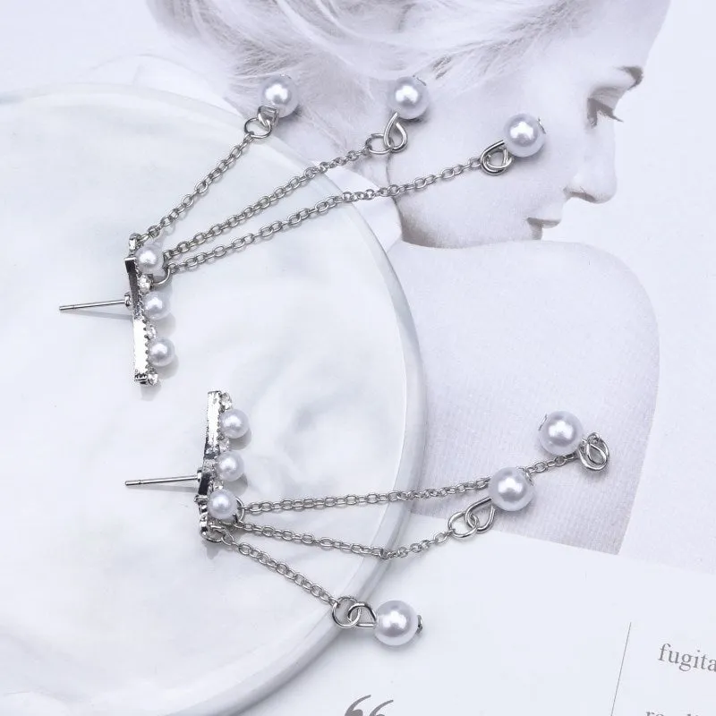 Hyperbole Temperament  Elegant Long Drop Earrings
