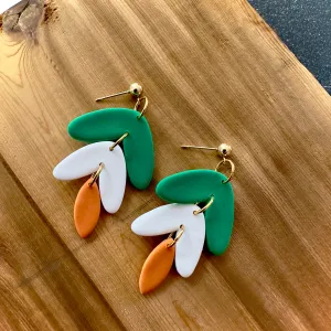 Irish Flag | Earrings | Gold Hardware
