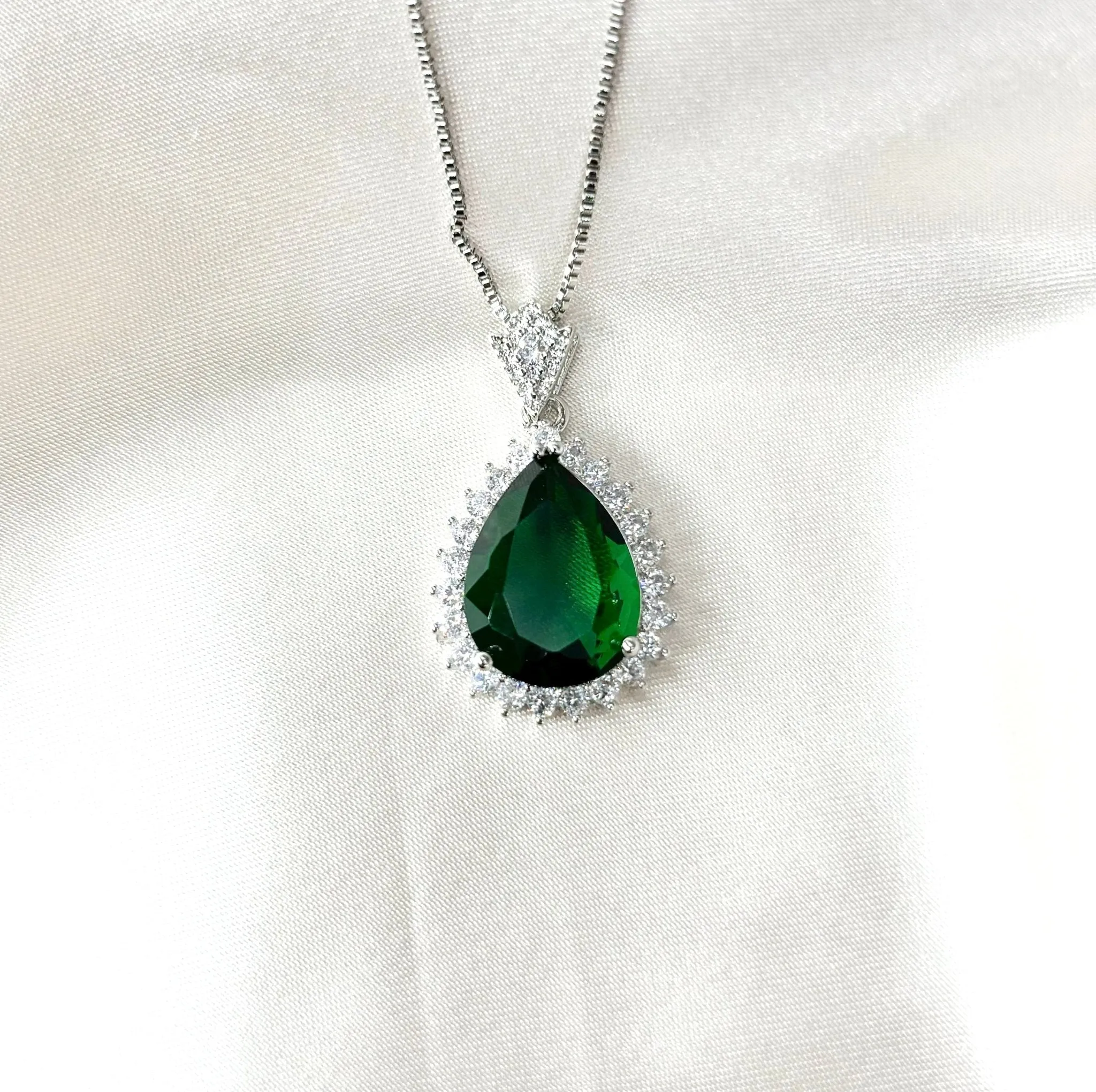Jade Tear Drop Pendant
