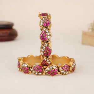 Jazintha Kundan Pair Bangle