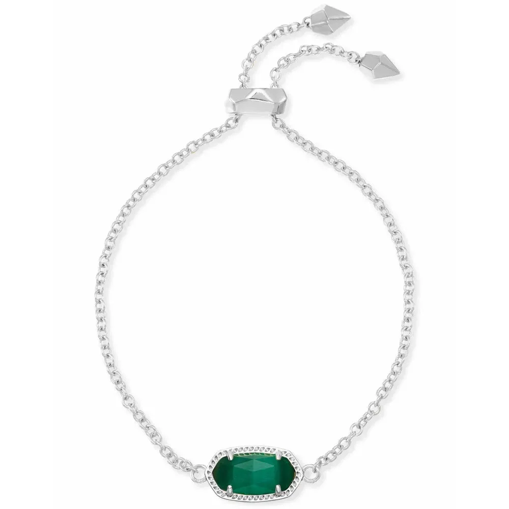 Kendra Scott Elaina Delicate Chain Bracelet in Emerald Cats Eye