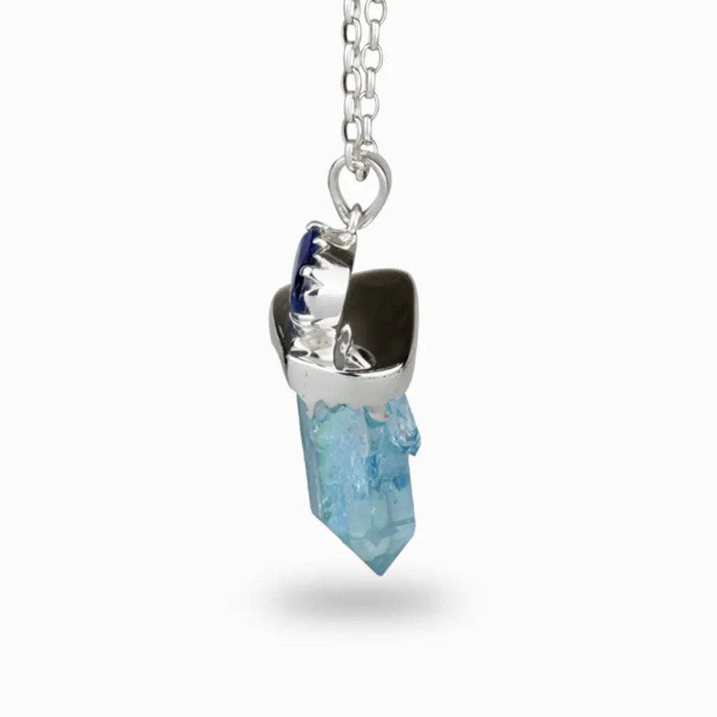 Kyanite & Aqua Aura Necklace