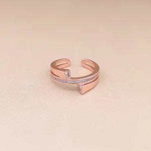 Layer Open Adjustable Ring (Pure Silver)