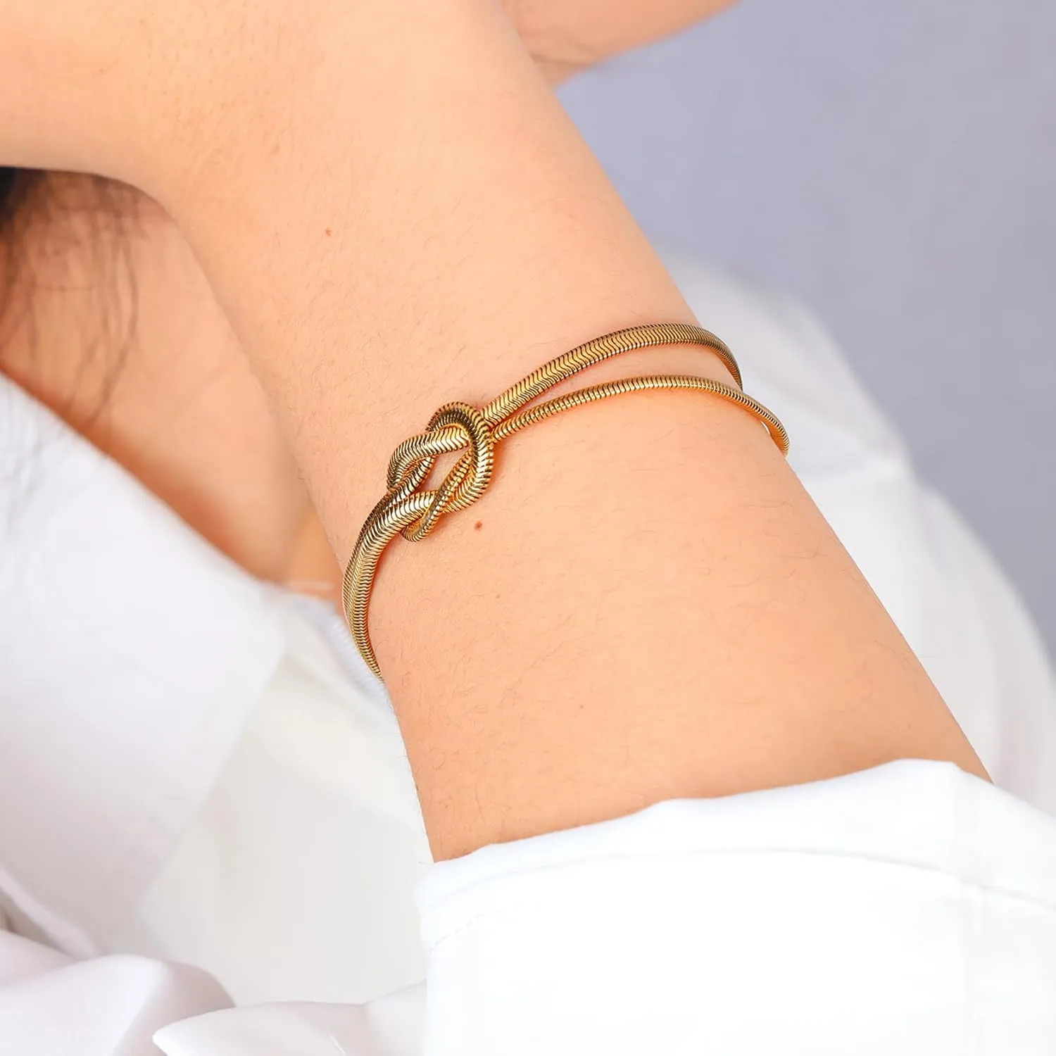 Love Knot Snake Chain Infinity Bracelets Friendship Bracelets Valentine Christmas Gifts For Her Jewelry