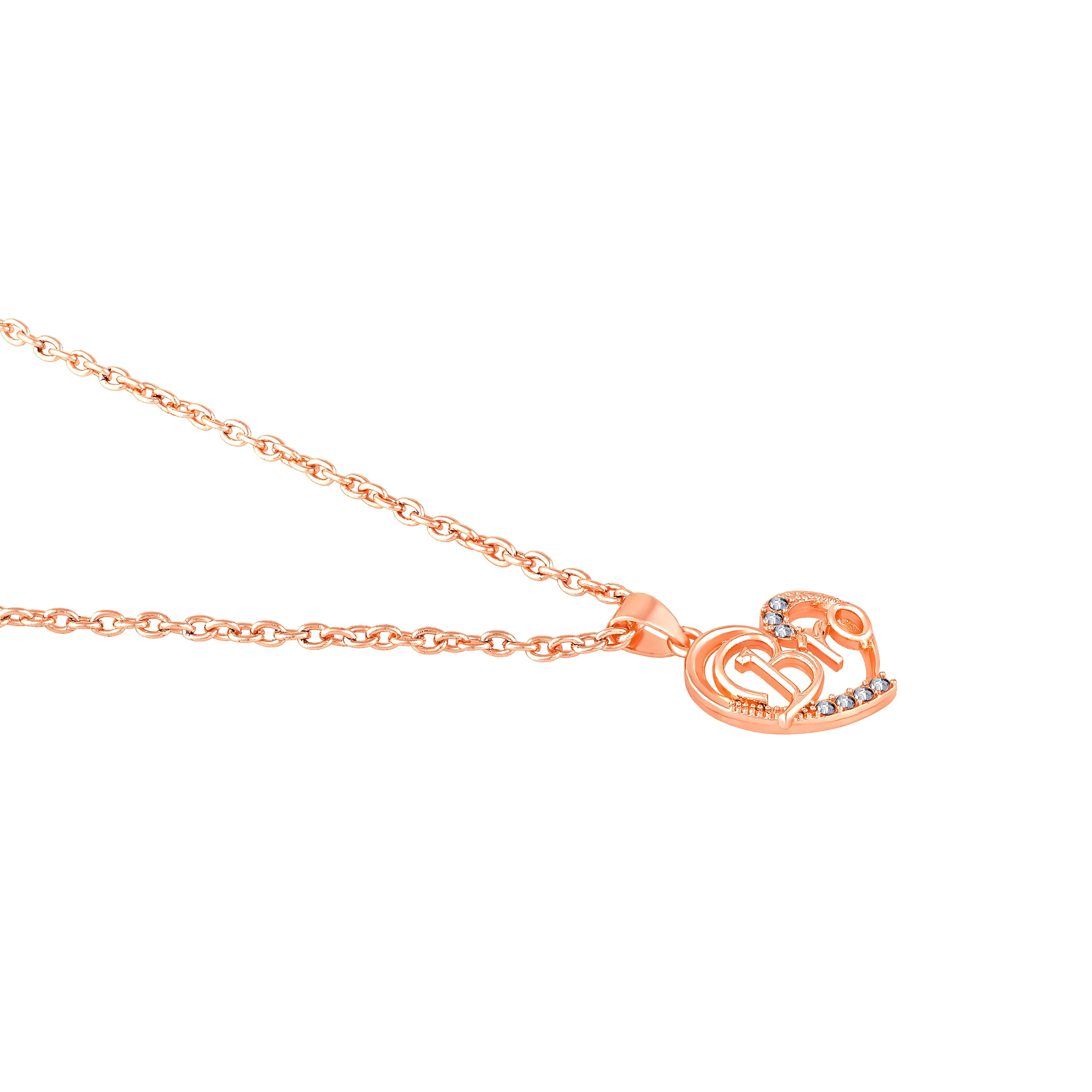 Love You Bro Heart Pendant