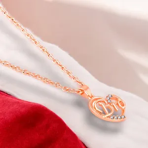Love You Bro Heart Pendant