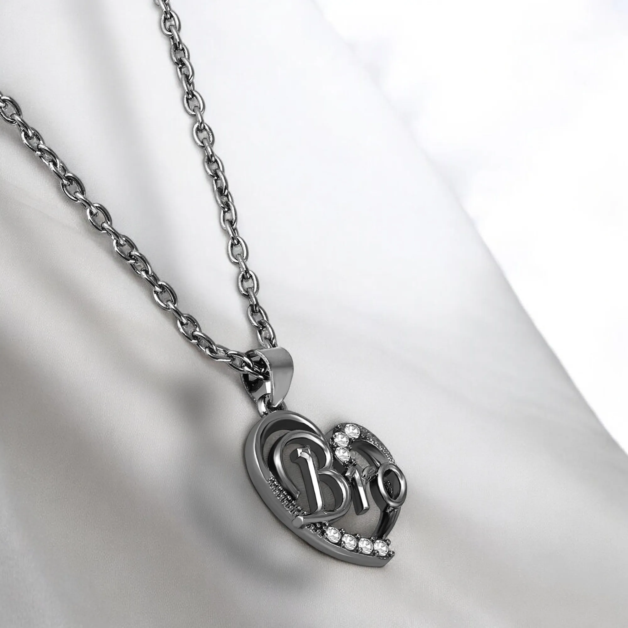 Love You Bro Heart Pendant