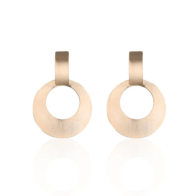 Luxury Elegant Earrings Big Circle Tassel Earrings