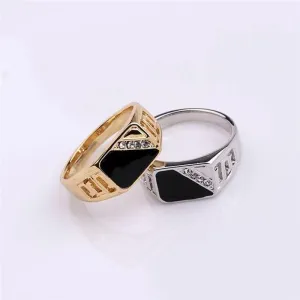 Men's Classic Rhinestone Ring