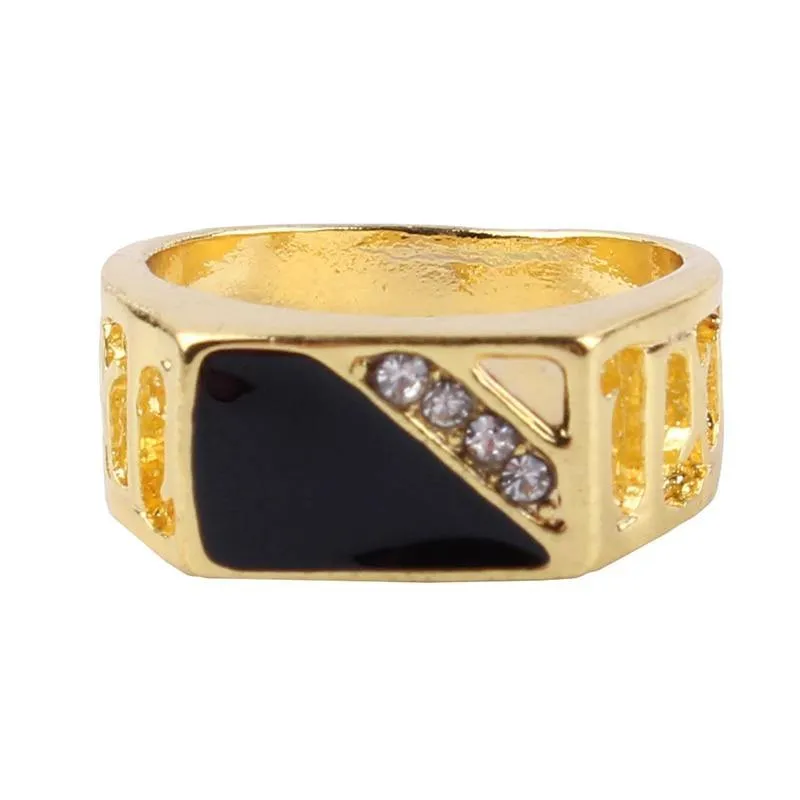 Men's Classic Rhinestone Ring