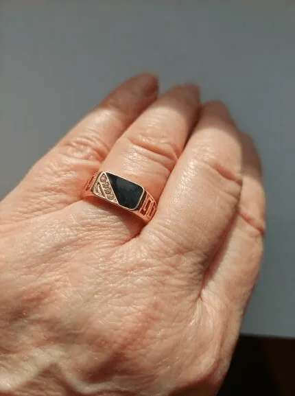 Men's Classic Rhinestone Ring
