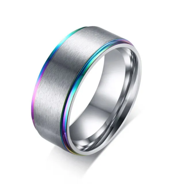 Men's Rainbow Line Classic Ring