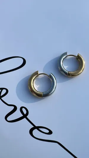 Mimi - Silver Gold Hoop