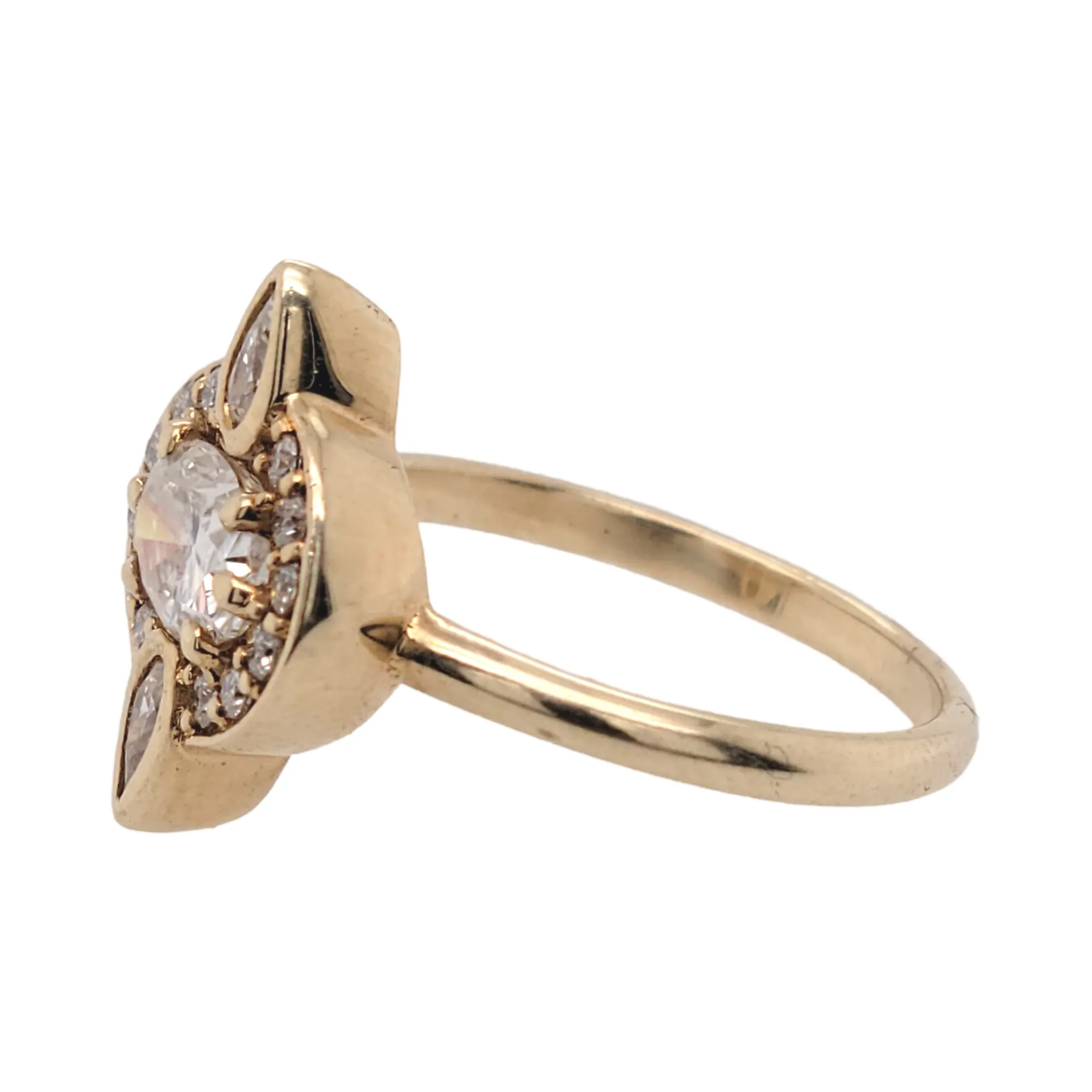 Moissanite Rene Halo Ring