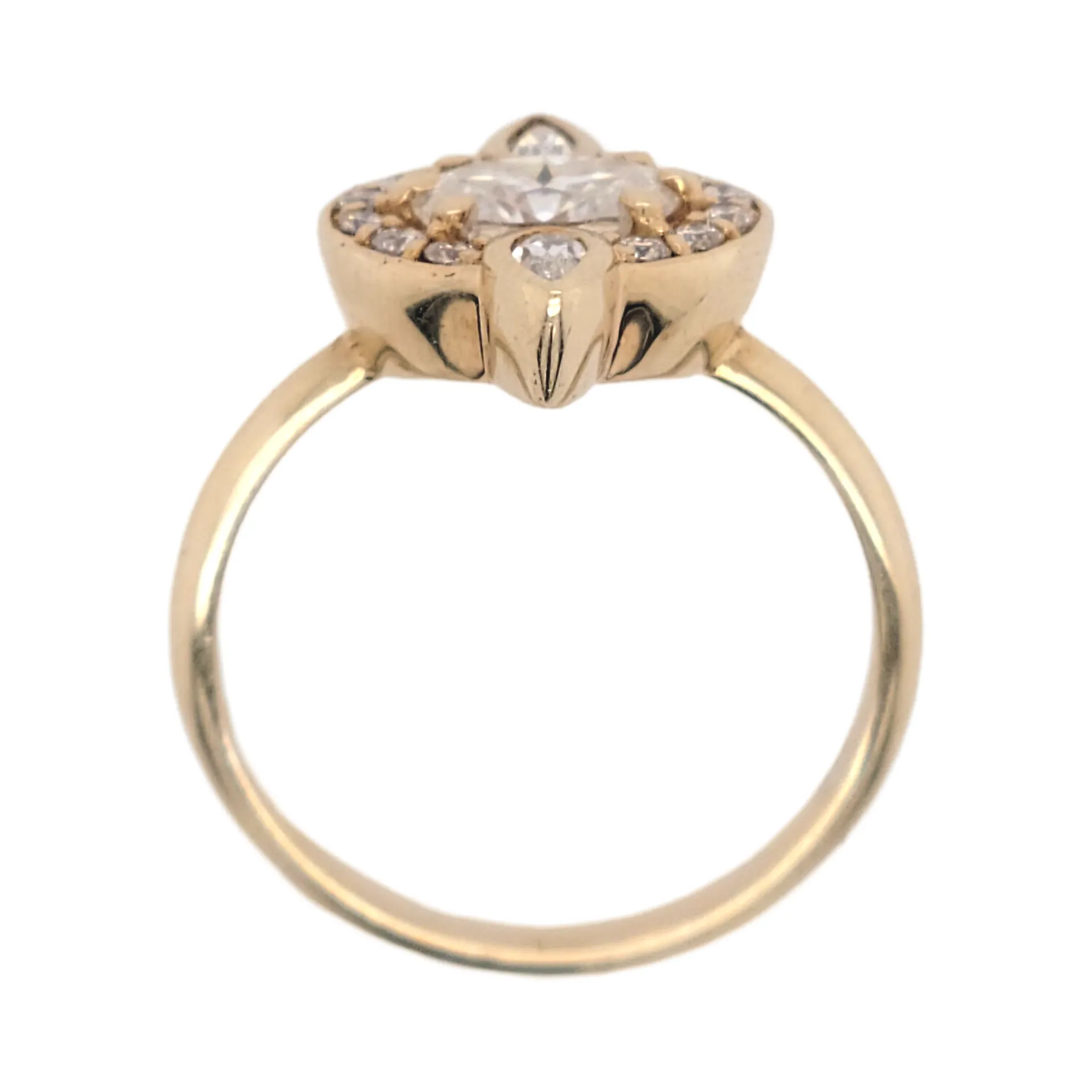 Moissanite Rene Halo Ring