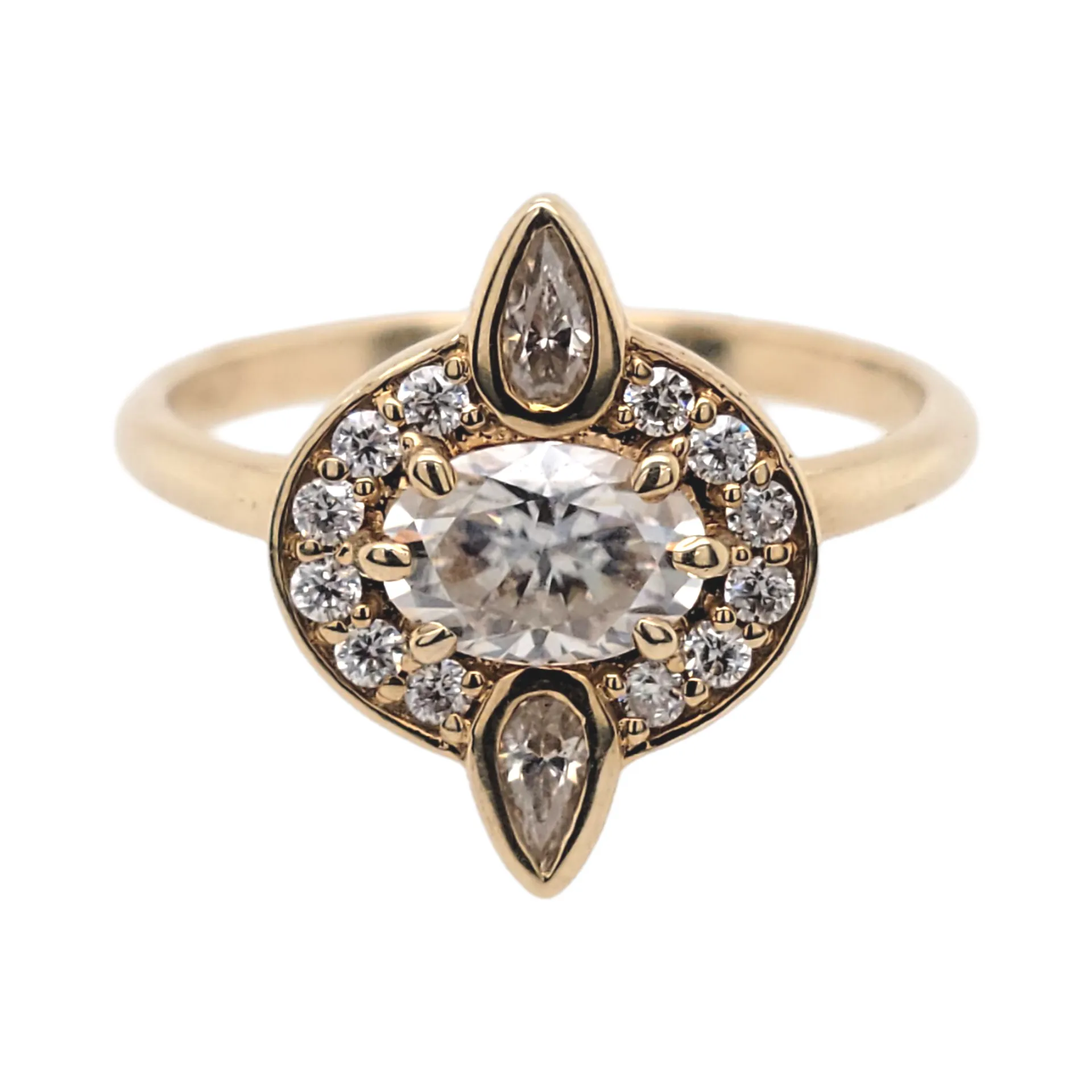 Moissanite Rene Halo Ring