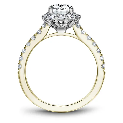 Noam Carver Pave Halo Engagement Ring