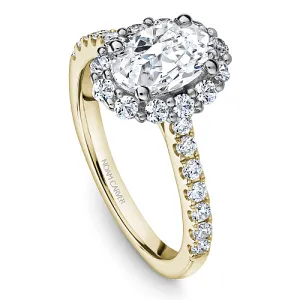 Noam Carver Pave Halo Engagement Ring