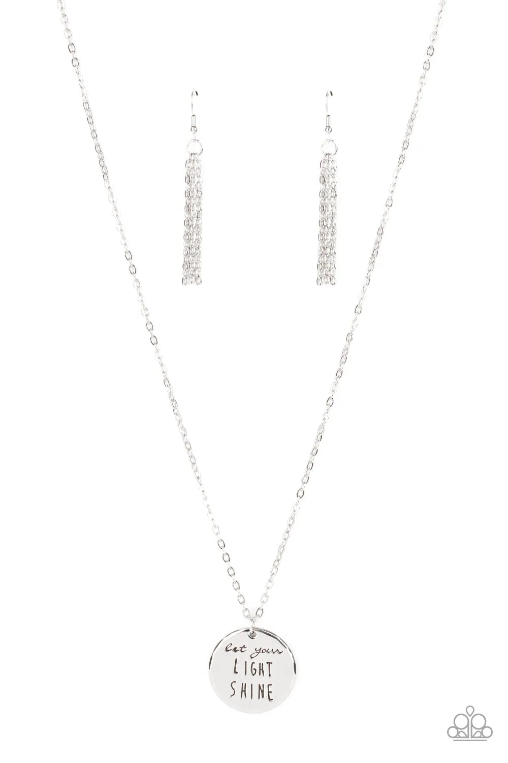 Paparazzi Light It Up Silver Short Necklace