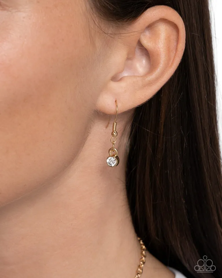 Paparazzi Necklace ~ Rings of Refinement - Gold